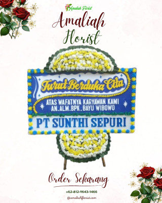 Papan Bunga Duka di Purwosari