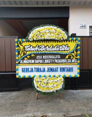 Papan Bunga Duka di Purwosari